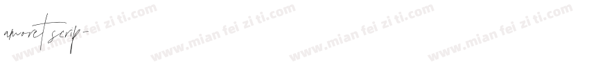 amoret scrip字体转换